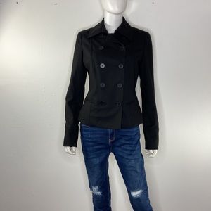 Adrienne Vittadini black coat‎ Looks new EUC